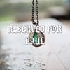 RESERVED FOR PAUL Sterling Silver Green Onyx Tree Necklace