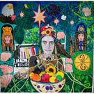 The Alchemist Magician and Herbalist: 4ft X 4ft acrylic
