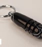 Handcrafted Acrylic Keyring Turned and polished with quality 'Chrome' fixings - Image 3