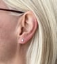 Silver studs - 5mm stud earrings - Image 2
