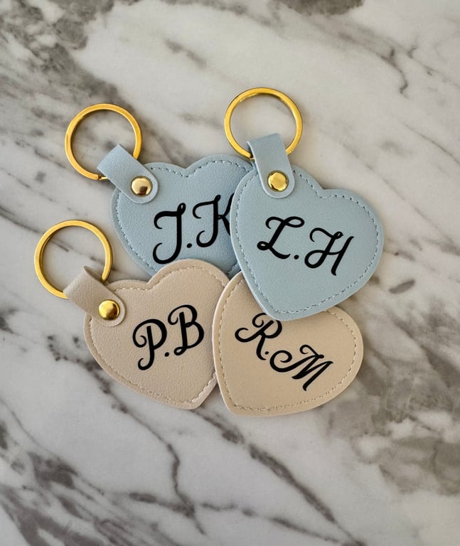 Custom Initial Keychain – Bridesmaid Gift, Wedding Favour
