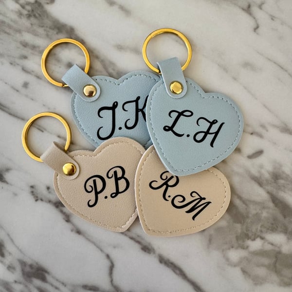 Custom Initial Keychain – Bridesmaid Gift, Wedding Favour