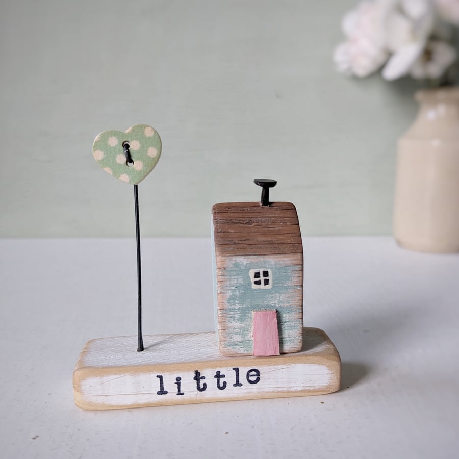 Little Wooden Handmade House and Base in a Bag - little 