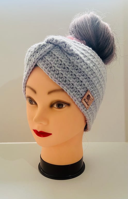 Tie knot Turban chunky knit headband wrap