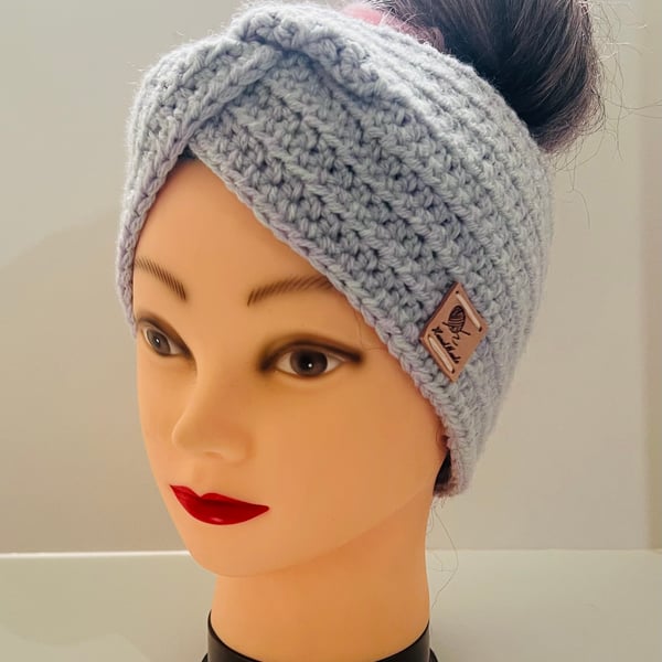 Tie knot Turban chunky knit headband wrap