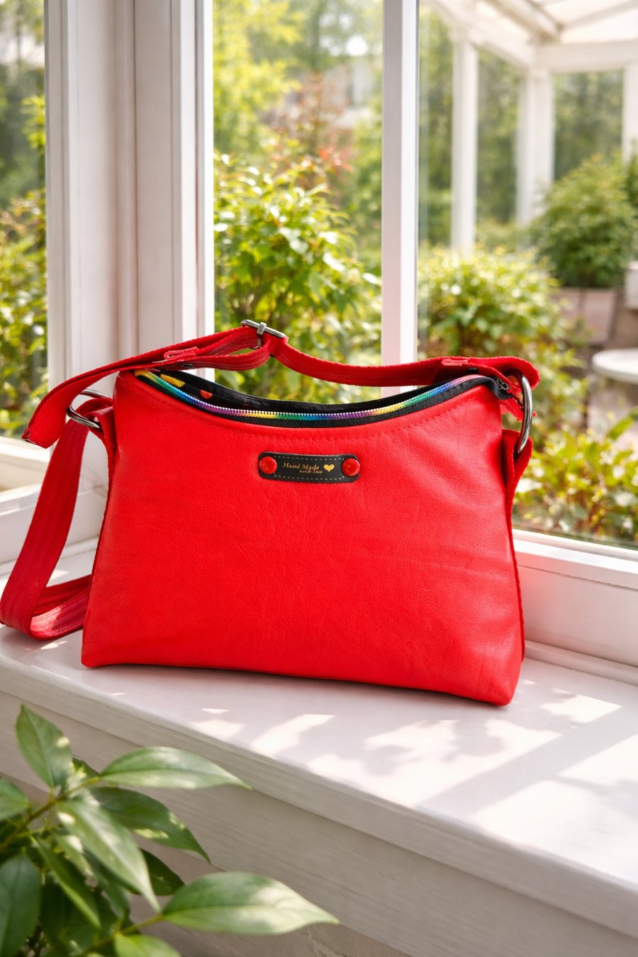 Italian Lambs Leather Crossbody Bag