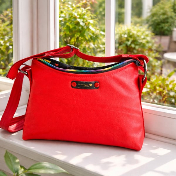 Italian Lambs Leather Crossbody Bag