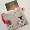 SALE Red Sheep  Coin Purse