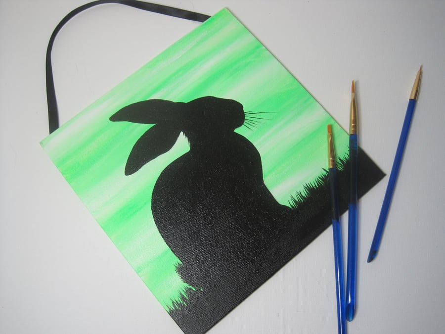 SALE Bunny Rabbit Original  Painting