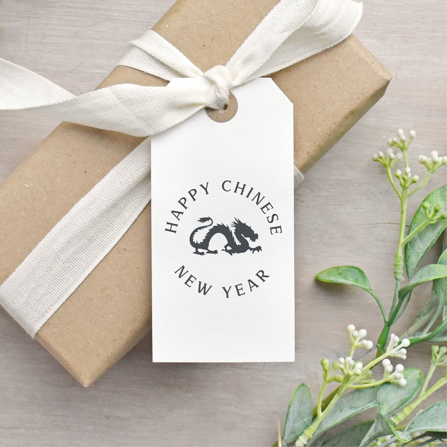 Chinese Dragon Happy New Year Stamp