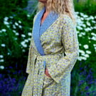 Handmade Liberty Fabric Dressing Gown – Authentic Tana Lawn Luxury Robe 