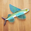 Flying Fish Fused Glass Wall Hanging Decoration