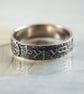 Silver Band ring with Elvish Runes  - Elven Jewellery Not All Those Who Wander  - Image 9
