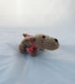 Hand Knitted Mini Spaniel Toy Dog - Collectable Doll - Small World Play - Image 2