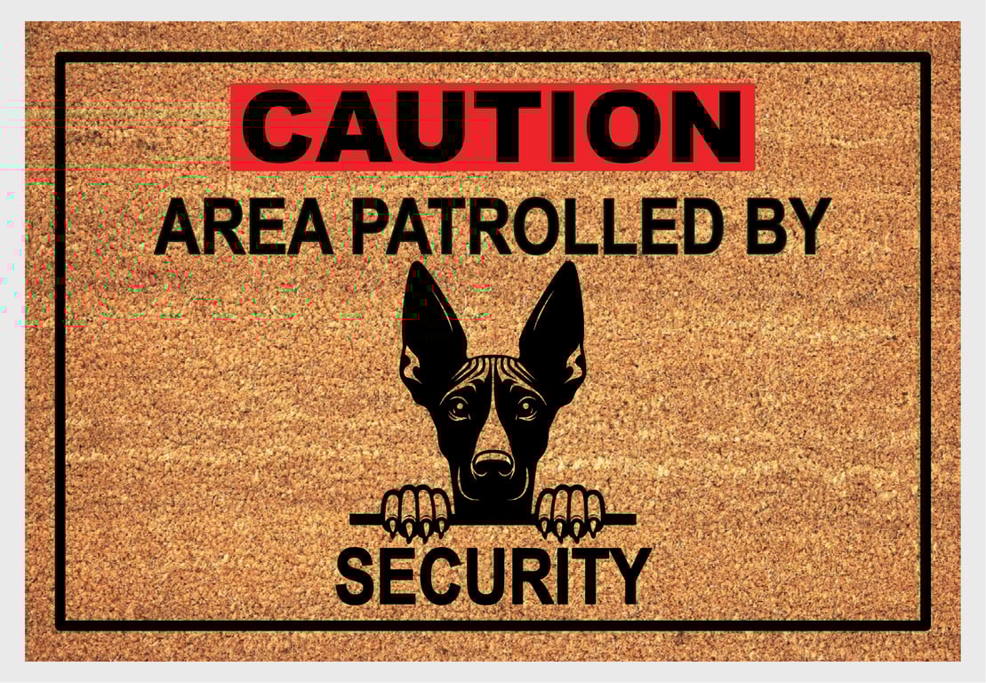 Pharaoh Hound Security Door Mat - Pharaoh Hound Dog Doormat - 3 Sizes