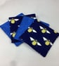 Bee coasters set of 4, bumble bee fabric coasters, Handmade - Image 10
