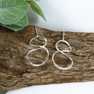 Silver Infinity Knot Hoop Earrings
