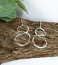 Silver Infinity Knot Hoop Earrings