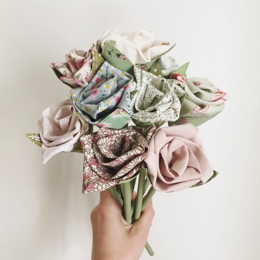 9 Handmade Fabric Flowers