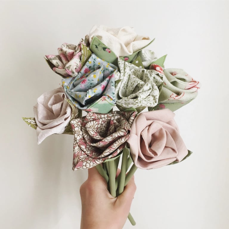 9 Handmade Fabric Flowers