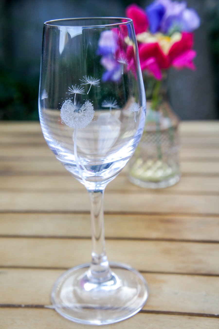 Small Engraved Crystal Glass
