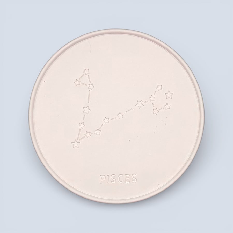 Pisces Constellation Coaster Gift for Astrology Lovers February March Birthday