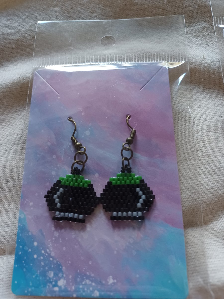 Beaded Cauldon Earrings 
