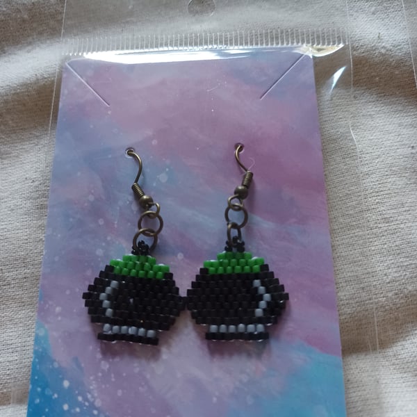 Beaded Cauldon Earrings 