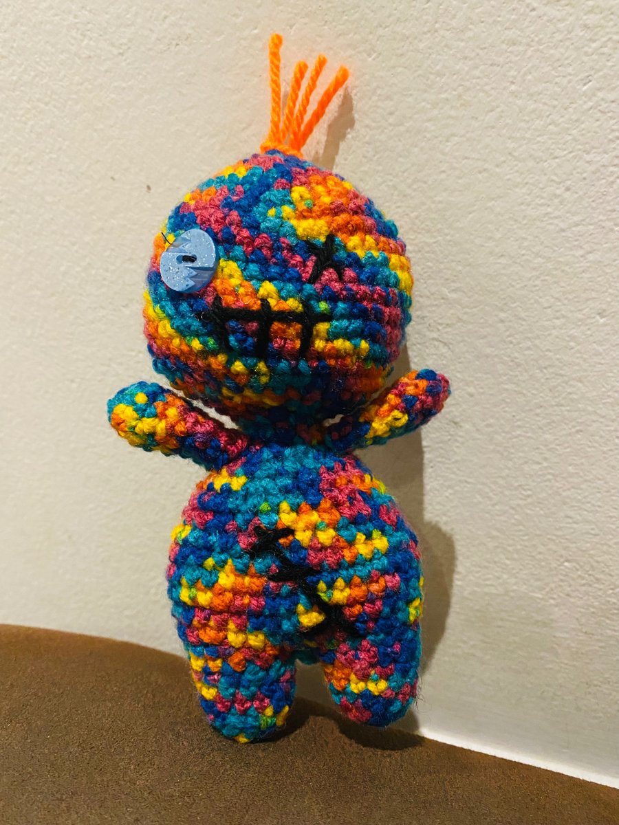 Crochet voodoo worry doll