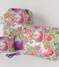 Project bag, drawstring bag, unicorns, floral - Image 10