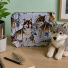 Wolves Pencil Case or Make Up Bag.