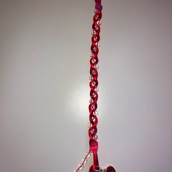 Plaited Heart Keychain