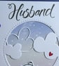 Husband Christmas Card - Polar Bears with Snowy Northern Lights Sky - Image 5