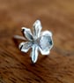 Silver Tie Pin - Handmade Sterling Silver Daffodil Pin - Image 3