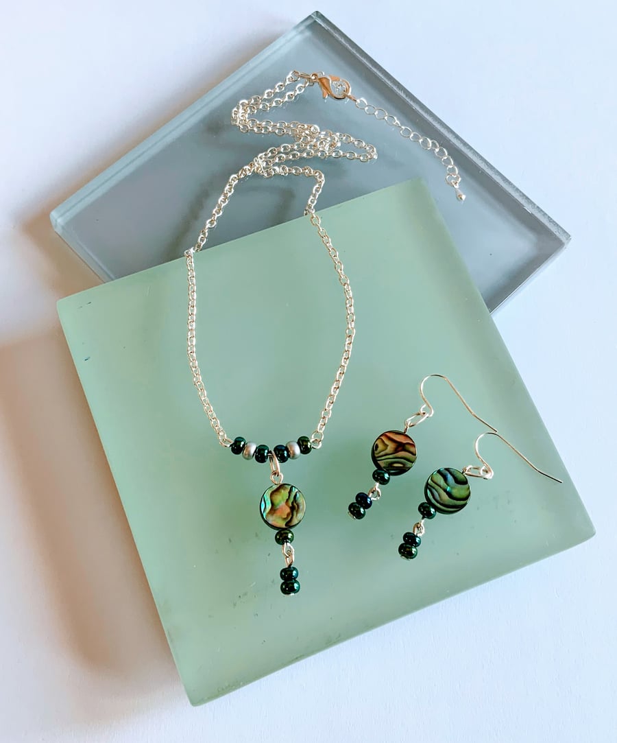 Abalone Jewellery Gift Set.