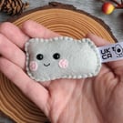 You are my rock, felt rock pocket hug, letterbox gift for her