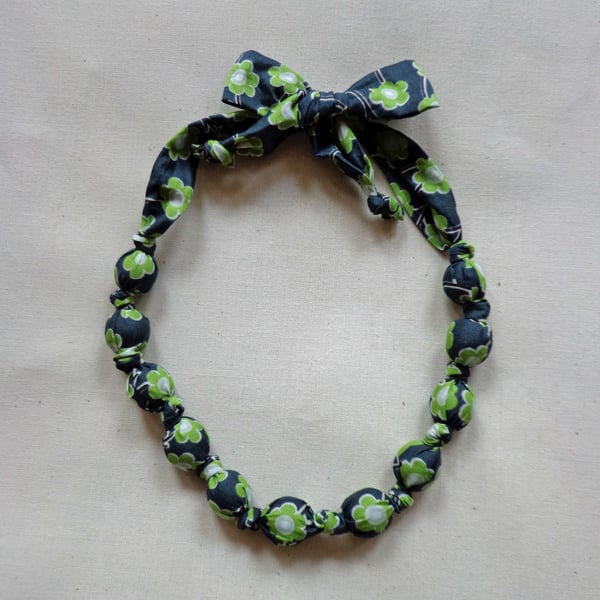 Liberty Print Fabric Necklace