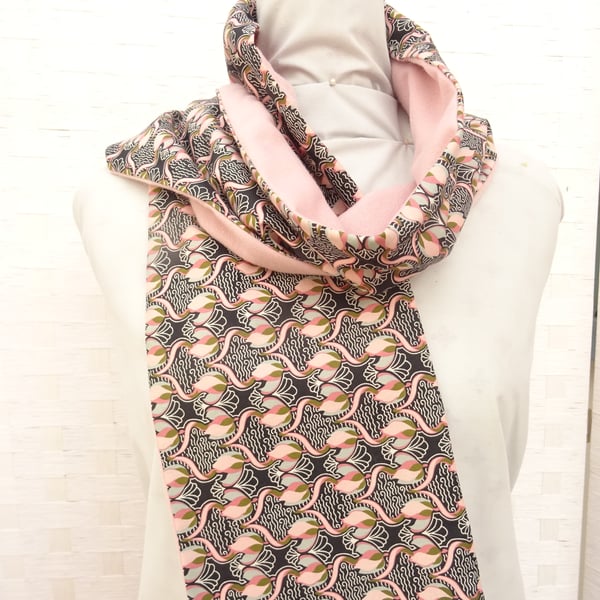 Liberty of London Print Long Scarf.Cotton Tana Lawn Cashmere .  