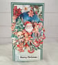 Handmade 3D Santa Christmas Card (7) Reindeer & Gingerbread Festive Card. 