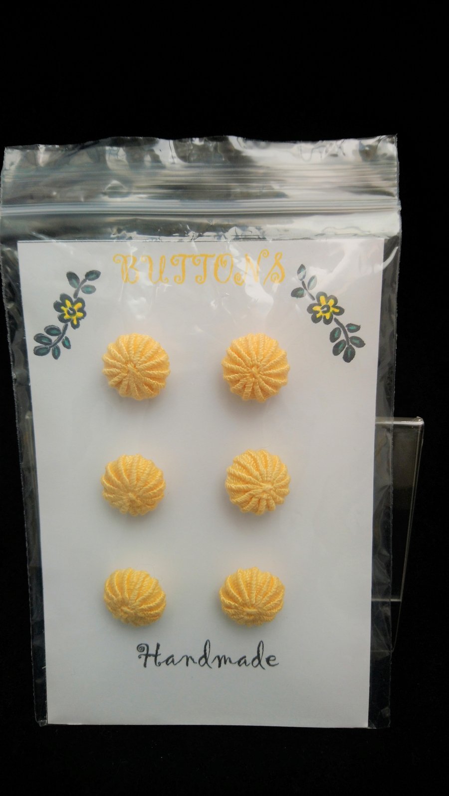 Buttons Handmade Embroidered Yorkshire Style 