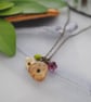 Citrine flower charm necklace - Image 2