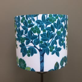 RARE Green Tree , Orchard by Osman 60s Vintage Fabric Lampshade option 