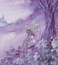 fantasy fairy woodland original art watercolour painting ( ref F 771 B5 ) - Image 2