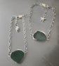 Sea Glass Silver Charm Bracelet - Image 2