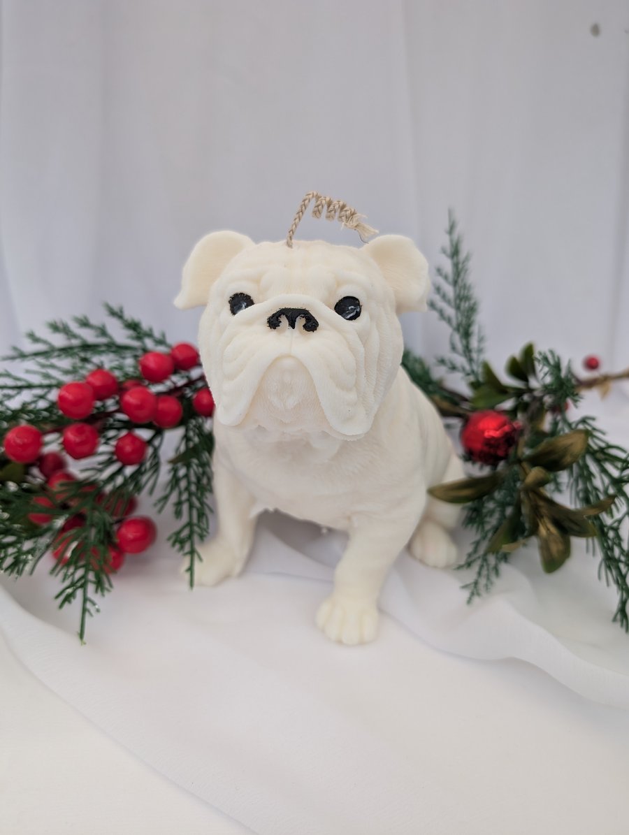 Bulldog Candle, Eco-Friendly, Natural Wax, Dog lover gift, Bulldog lover gift