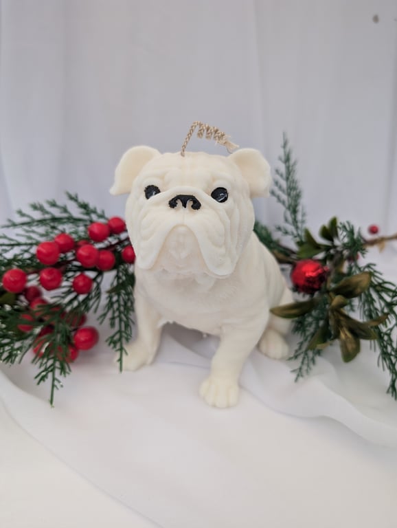 Bulldog Candle, Eco-Friendly, Natural Wax, Dog lover gift, Bulldog lover gift