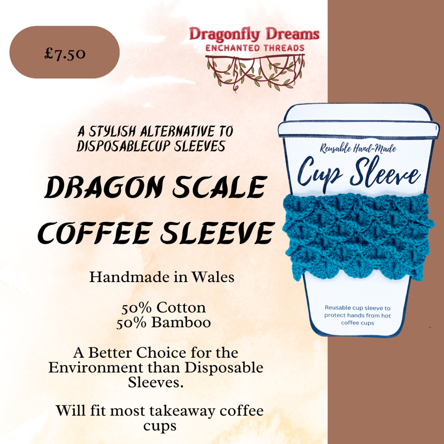 Emerald Dragon Coffee Sleeve 