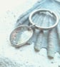 Sterling Silver Ormer Shell Charm with Steel Keyring - Image 3