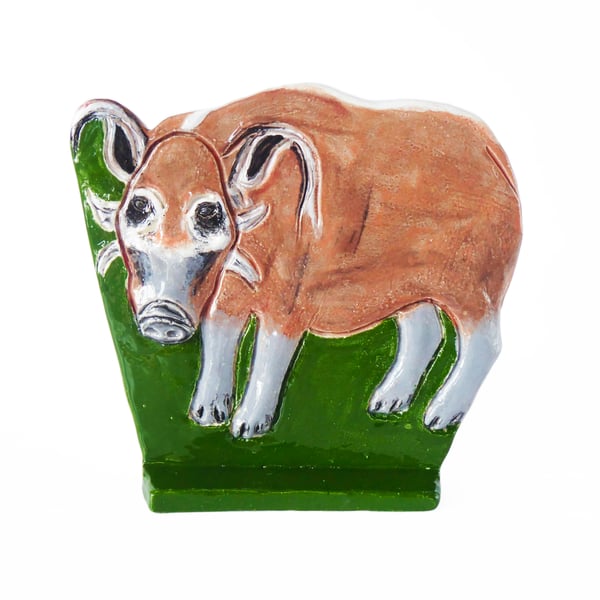 Red River Hog Ceramic Ornament - Handmade