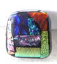 Patchwork  Brooch 100 Dichroic Fused Glass Handmade  - Image 2